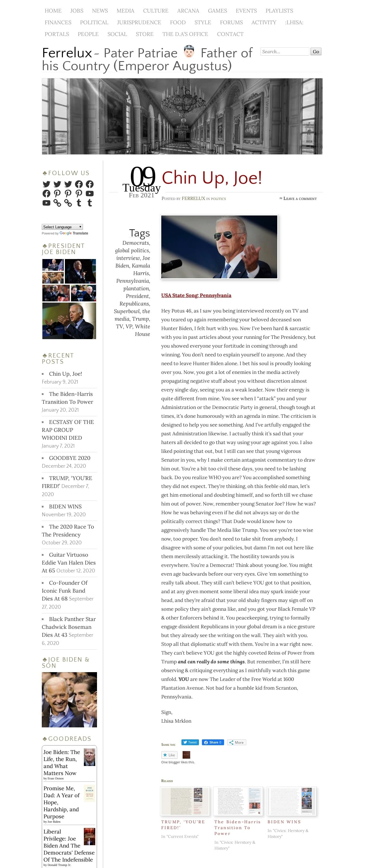 Chin Up, Joe! ⛅📰🍺