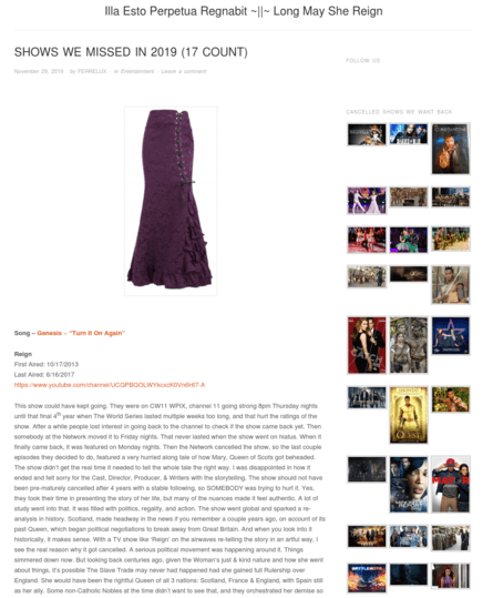 Shows We Missed In 2019 (17 Count)🎥🎑