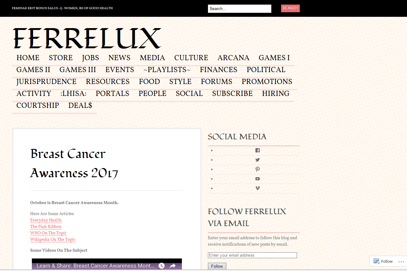 ๐ Breast Cancer Awareness 2017 ๐ฅ